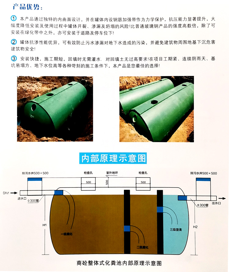 番阳镇玻璃钢化粪池